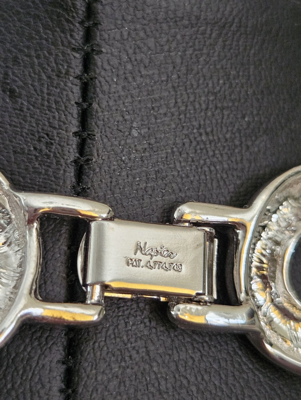 Euc Vintage Napier Silver Toned Choker Necklace - Picture 5 of 6